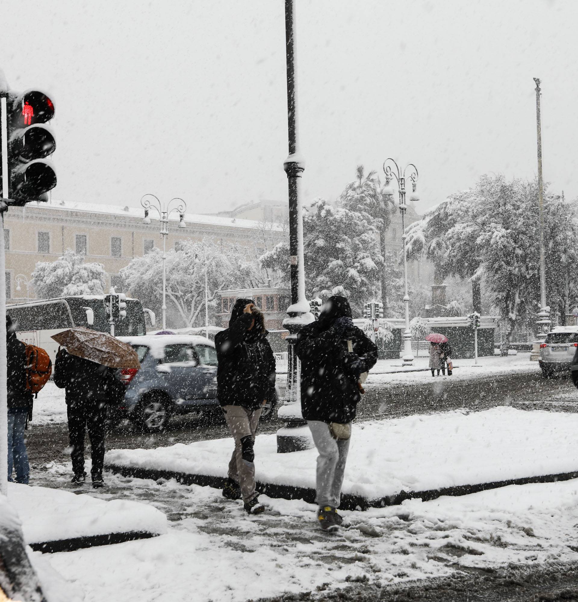 Snow in Rome