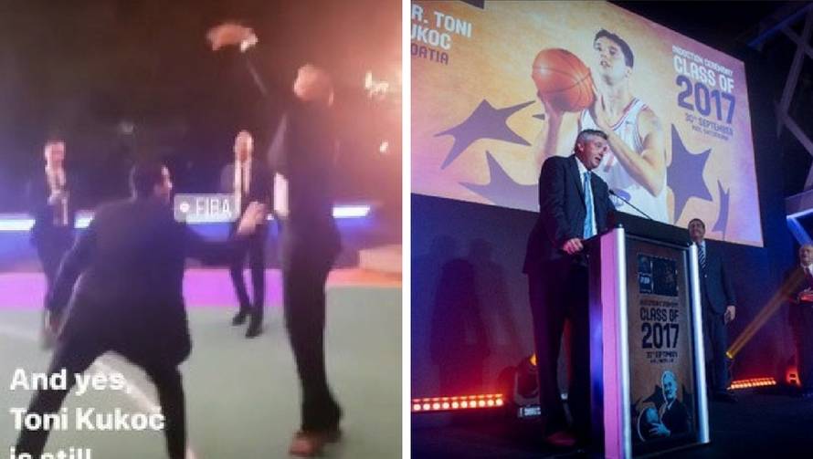 Kukoč primljen u Kuću slavnih: Oduševio sve tricom kao nekad