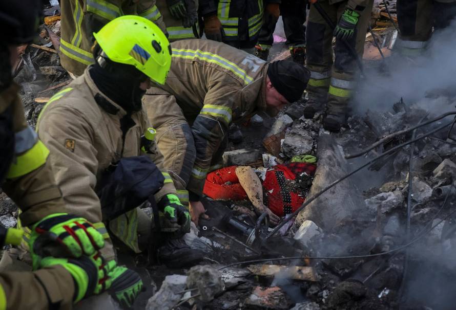 Russian missile strike in Kharkiv