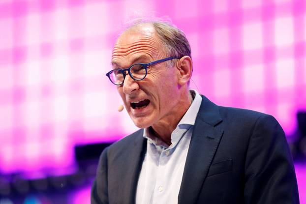 World Wide Web Inventor Sir Tim Berners-Lee speaks during the inauguration of Web Summit, Europe