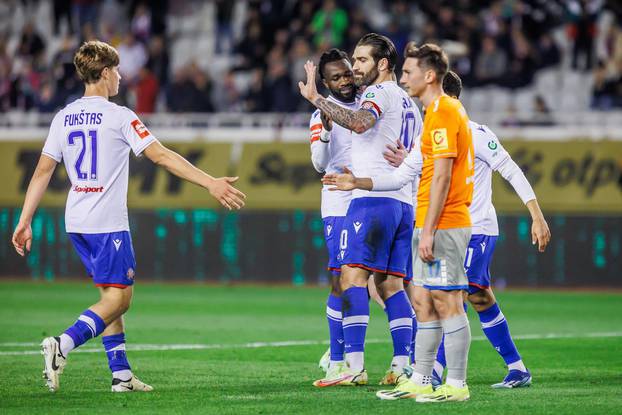 Split: Utakmica HNK Hajduk - NK Varaždin u četvrtfinalu Supersport Hrvatskog nogometnog kupa