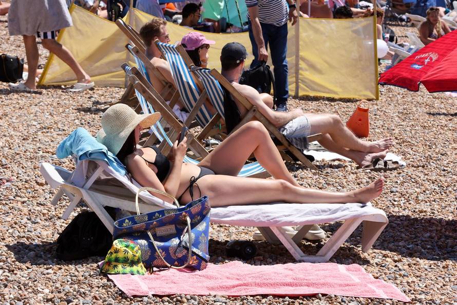 BRITAIN-BRIGHTON-HEAT WAVE