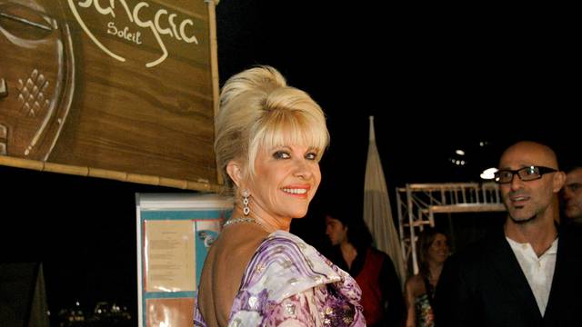 FILE PHOTO: Ivana Trump arrives at her belated birthday party at the Pangaea Soleil club in Cannes
