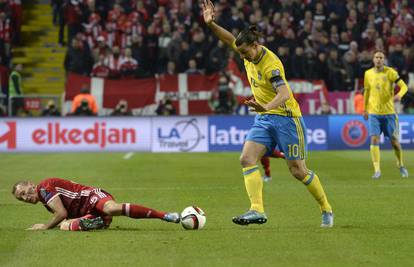 Švedska je pobijedila Dansku, Ibrahimović zabio svoj 60. gol