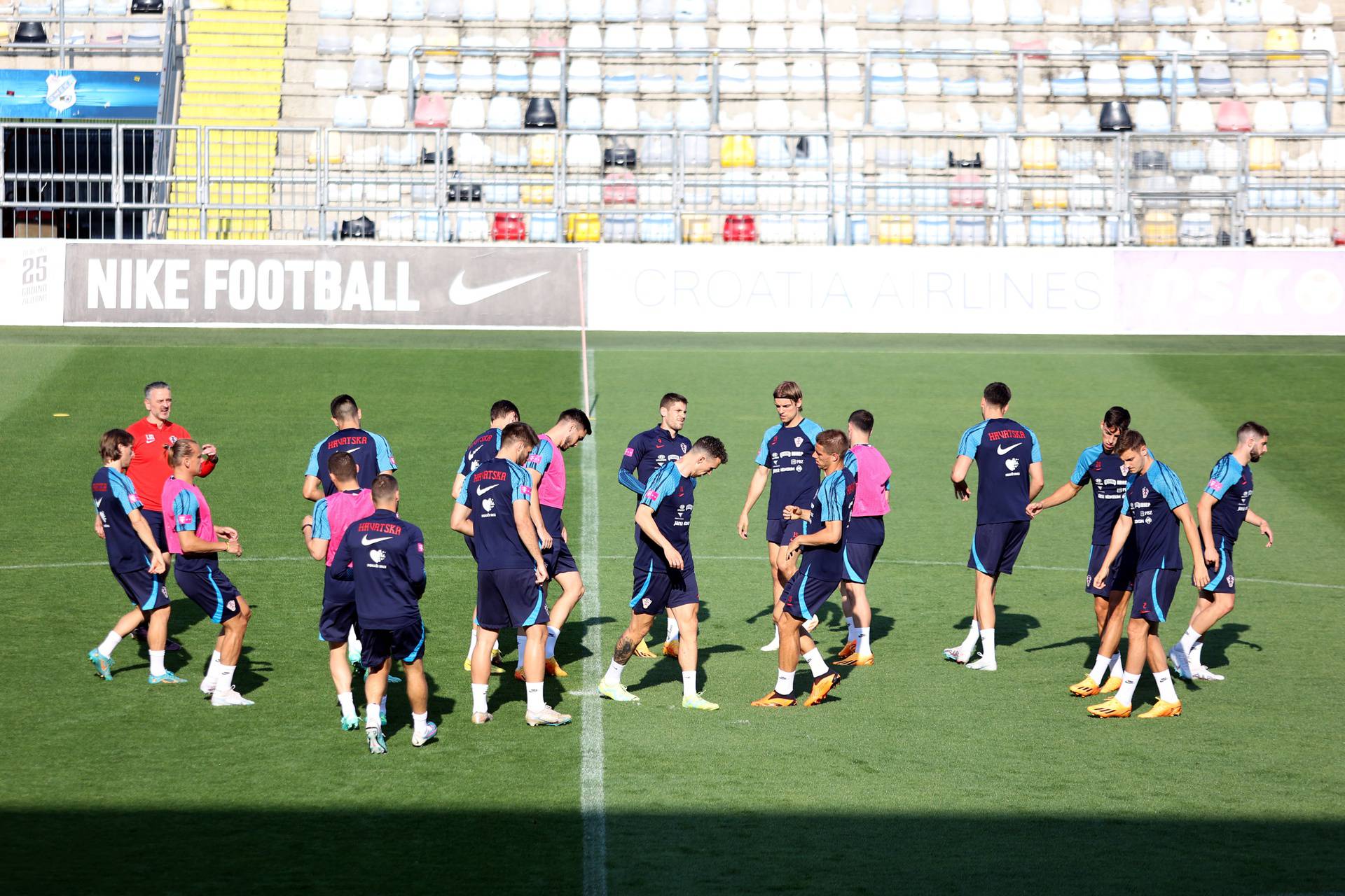 Rijeka: Na stadionu Rujevica održan trening Hrvatske nogometne reprezentacije 