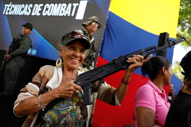 Venezuela holds drills to train citizens in weapon handling
