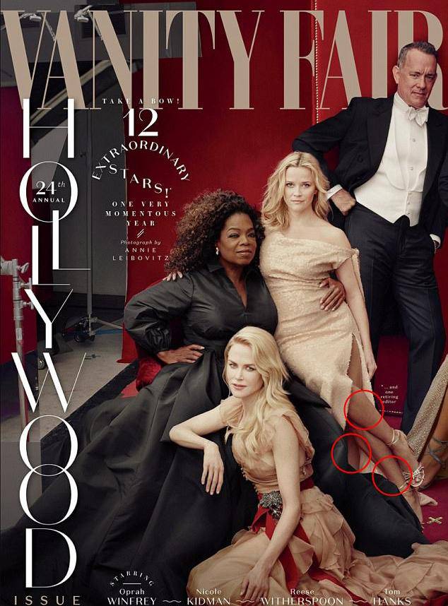 Kad Photoshop zakaže: Oprah ima tri ruke, a Reese tri noge