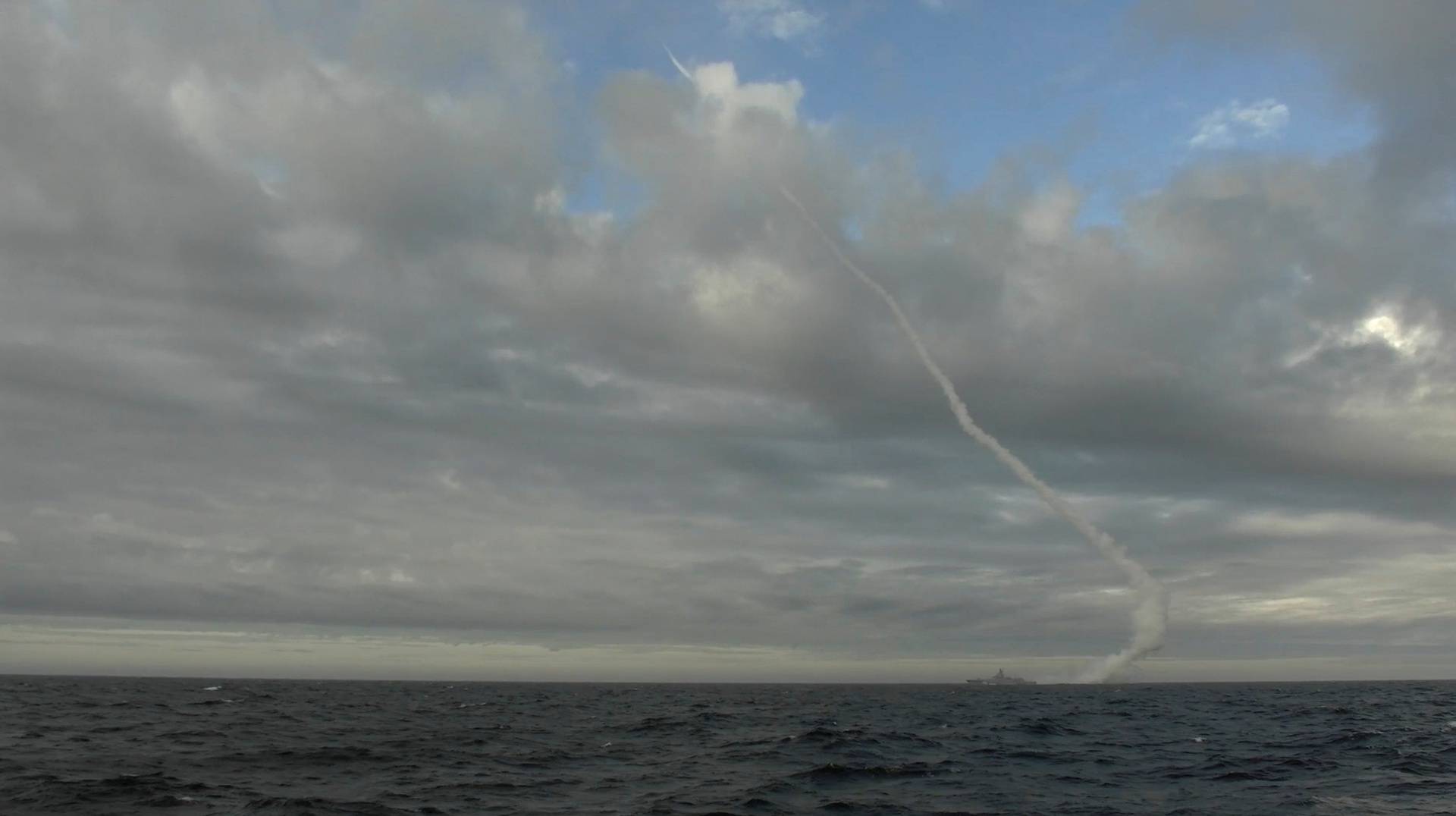 A hypersonic Zircon cruise missile is fired during a test at the Barents Sea