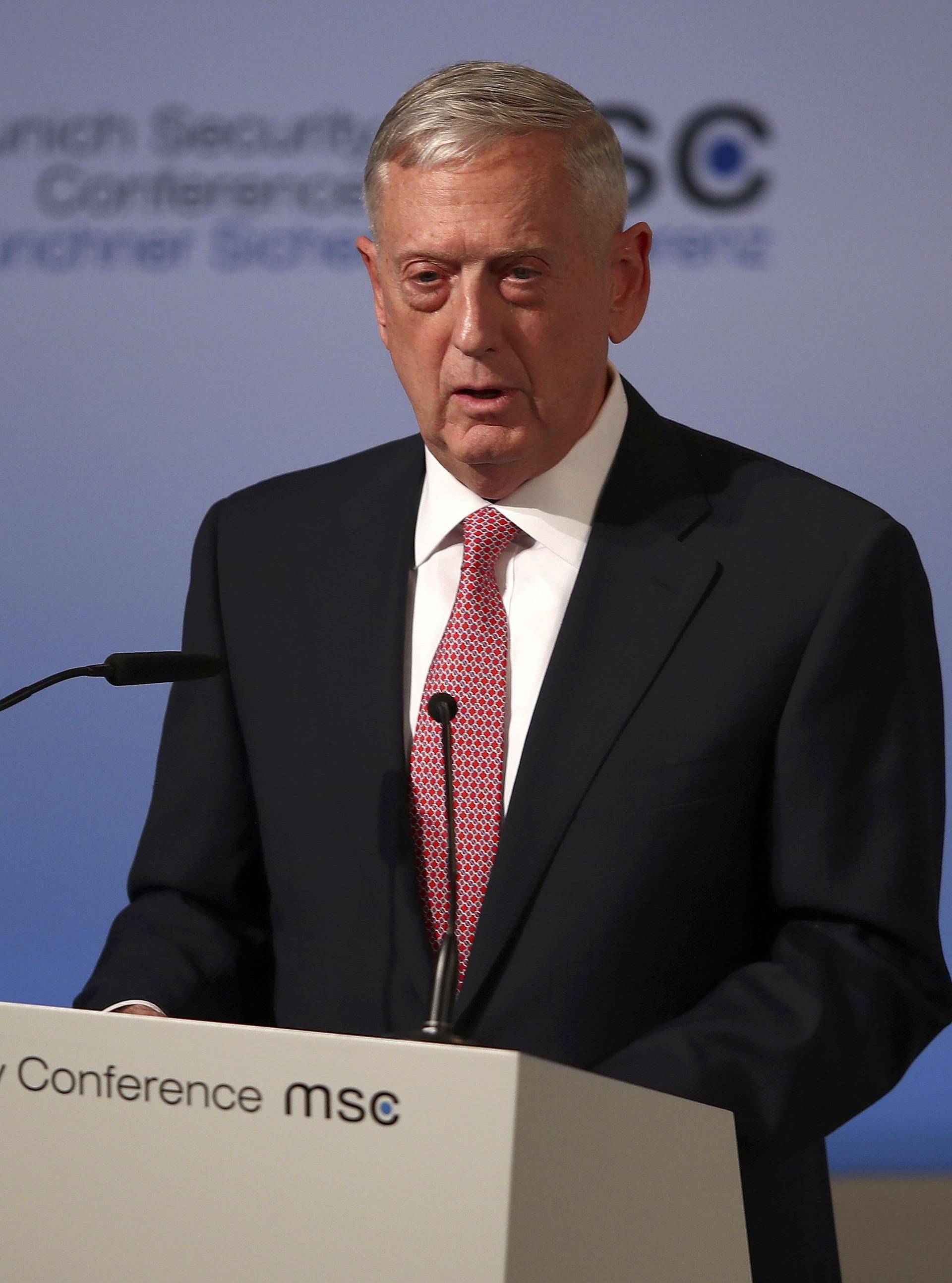 U.S. Defense Secretary Mattis speaks at the opening of the 53rd Munich Security Conference in Munich
