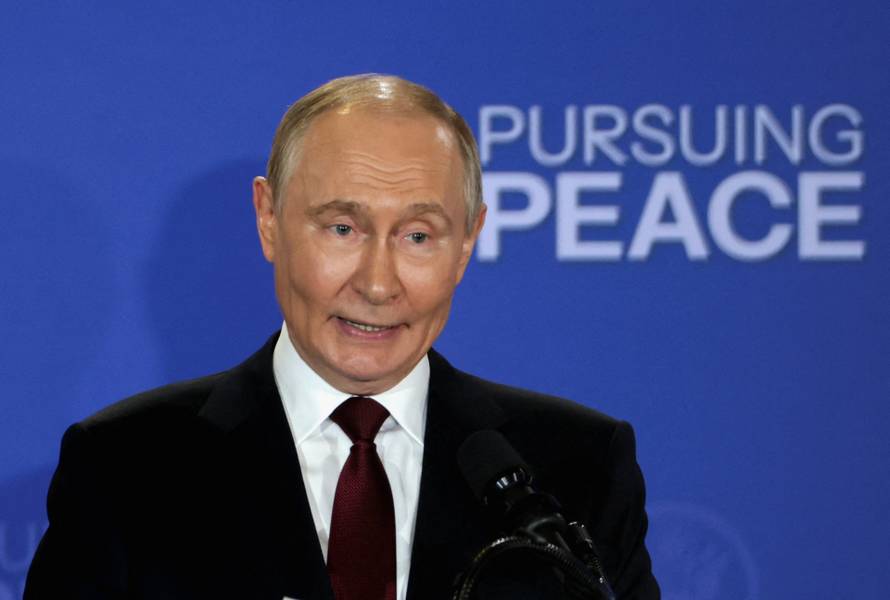 U.S. President Trump meets with Russian President Putin in Alaska