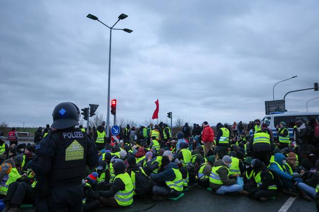 AfD party conference in Riesa - protests