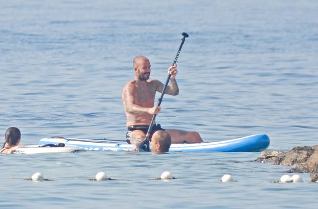 ARHIVA - 2023. David Beckham uživa u moru kod Lopuda