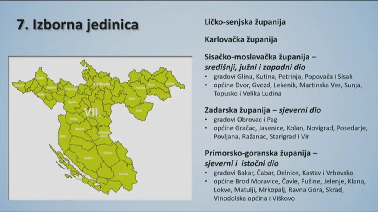 Ovo su nove izborne jedinice: Najveća promjena je u Zagrebu