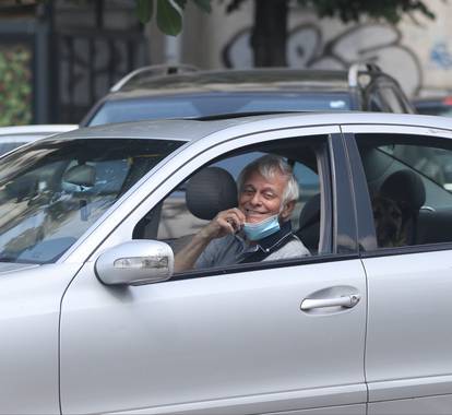 Beograd: Glumac Branko Miličević, poznat i kao Branko Kockica, u svom automobilu