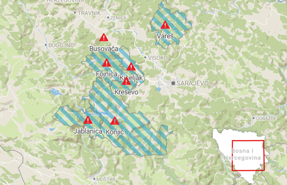 Karta poplavljenih područja u BiH: Raste broj poginulih u Jablanici, stanje je kritično!