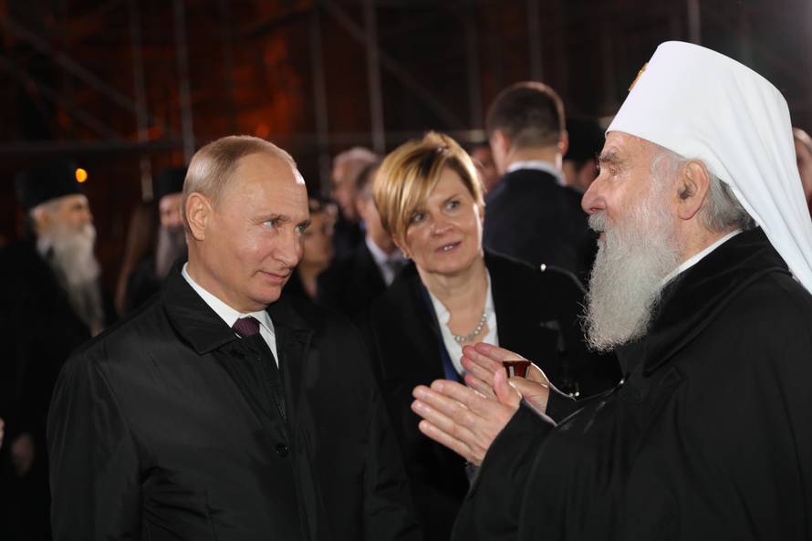 Russian President Vladimir Putin visits Serbia