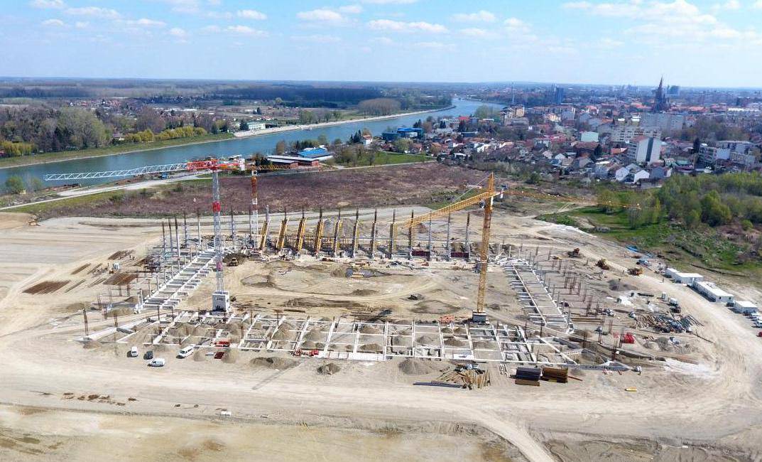 Pogledajte kako Pampas raste, stadion Osijeka lijepo se nazire