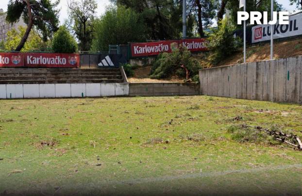 FOTO Transformacija Poljuda: Oluja uništila pomoćne terene, zaposlenici i vatrogasci uskočili