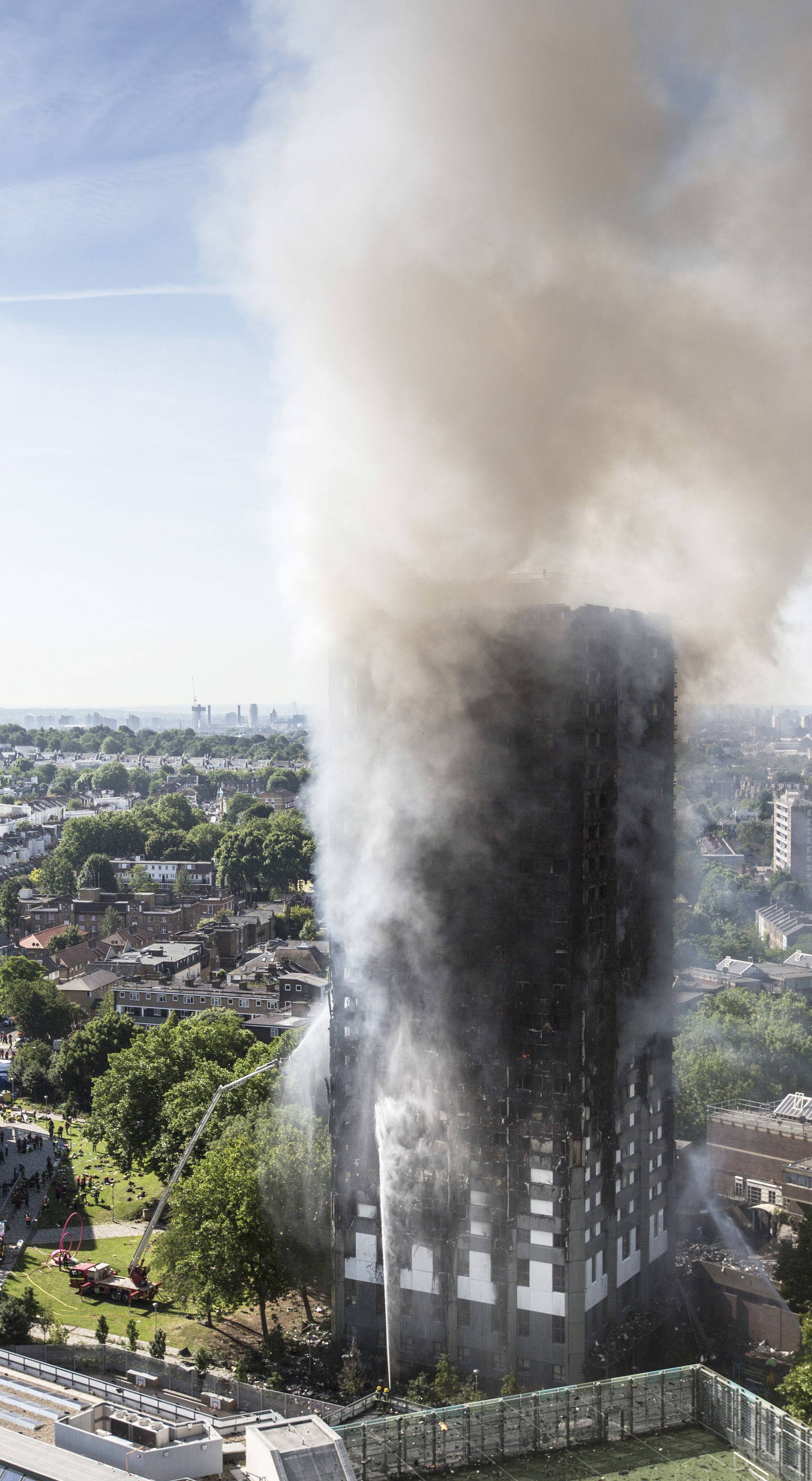 Tower block fire in London