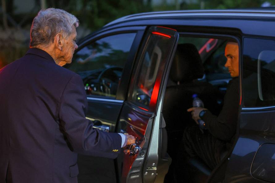 Prisoners released from Belarus are greeted at the U.S. embassy in Vilnius