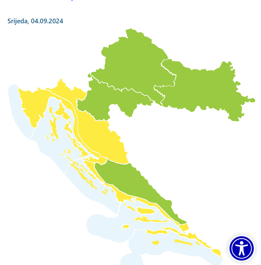 Stiže nevrijeme! Danas do 36°C, ali sutra žuti alarm zbog oluje