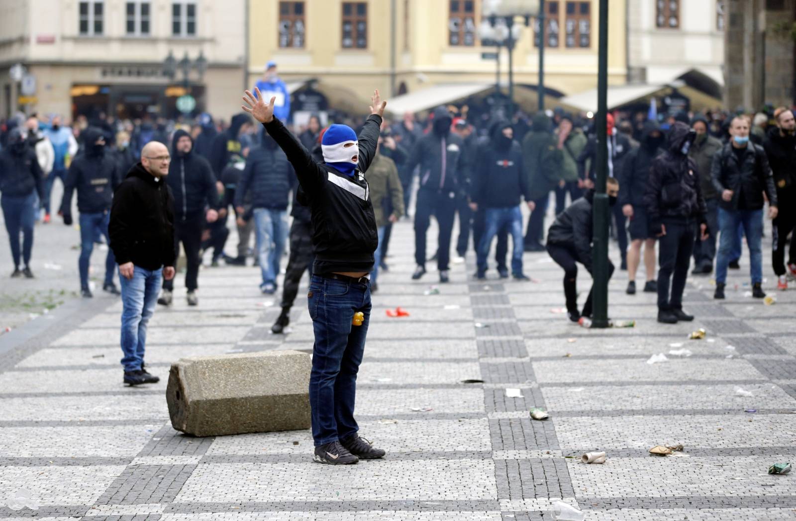 Demonstration against the Czech government's COVID-19 restrictions in Prague