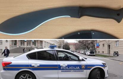 Ovo je mačeta kojom je mladić (18) prijetio učeniku u gimnaziji u Zagrebu: Prijetio i profesorici