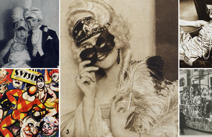 Maskirani plesovi početkom 20. stoljeća bili su prilika da se pokažu skupe toalete i kostimi