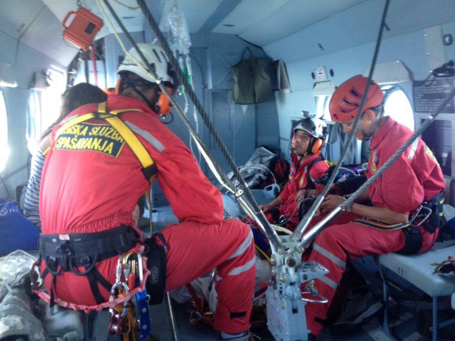 Helikopterska akcija spašavanja na Šćedru