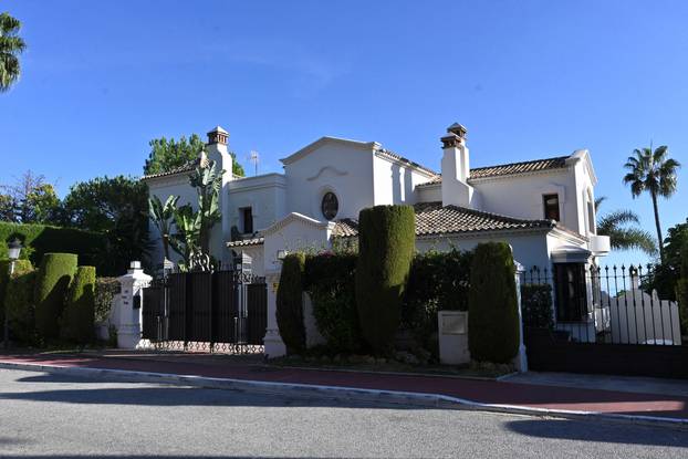 General view of Novak Djokovic's house in Marbella