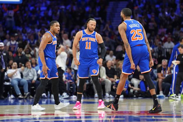 NBA: Playoffs-New York Knicks at Philadelphia 76ers