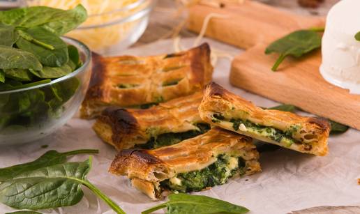 Fina štrudla sa sirom i špinatom