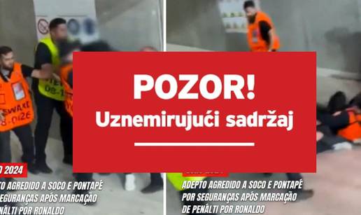 VIDEO Šokantni prizori: Zaštitari nemilo mlate navijača na Euru, policija je pokrenula istragu!