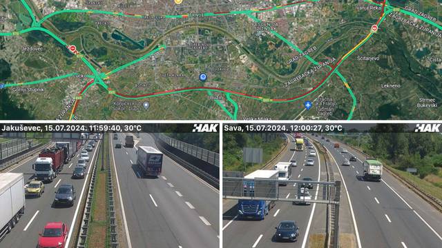 Pogledajte video kolone: Cijela obilaznica u Zagrebu u crvenom