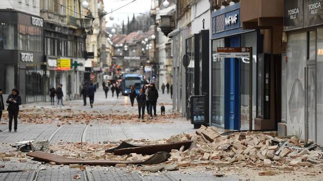 Oštećenja u centru Zagreba nakon potresa