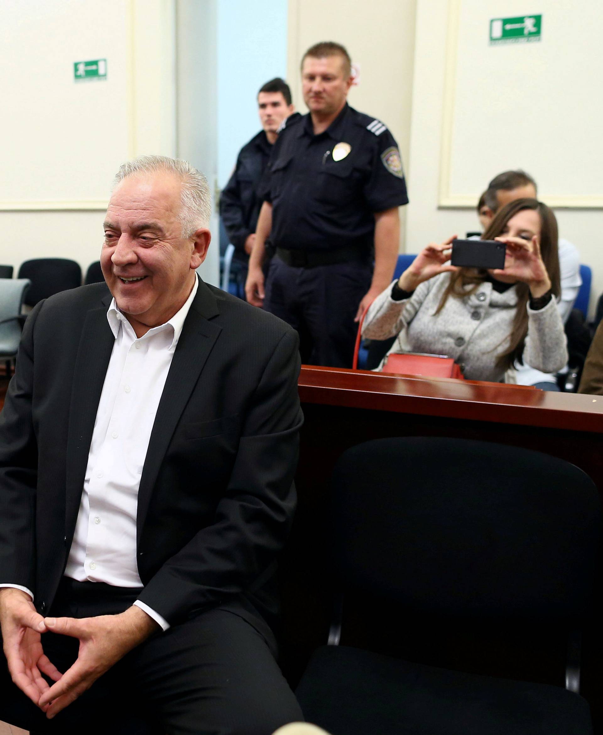 FILE PHOTO: Former Croatian Prime Minister Ivo Sanader is seen at a court during an announcement of a verdict in Zagreb
