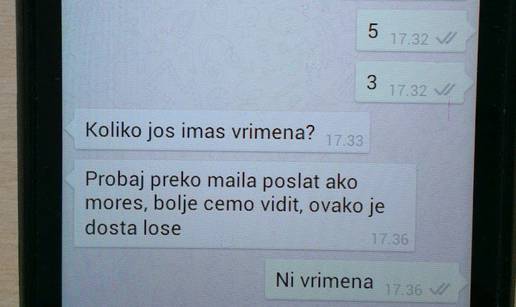 Gdje su nestali 'šalići'? Ulovio ga da vara putem WhatsAppa