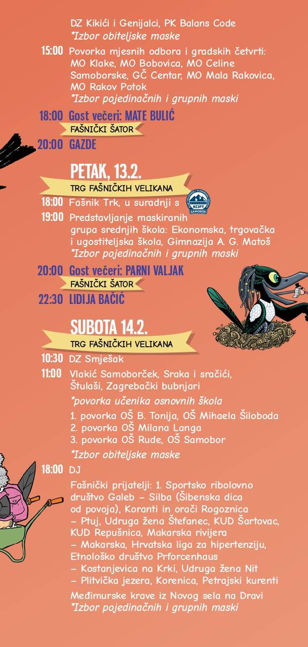 Spektakl za 200. Samoborski fašnik: Ovo je detaljan program i raspored svih događanja