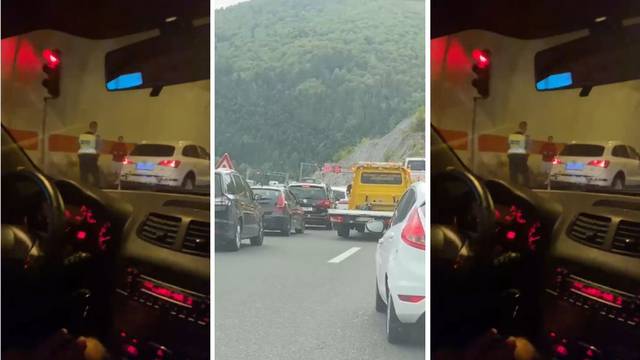 VIDEO Kilometarska kolona na A1: U tunelu Plasina sudarila se četiri vozila, kolona duga 7 km
