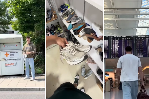 BIZARNO Crvenom križu donirao tenisice, pratio ih GPS-om, a onda se šokirao gdje su završile