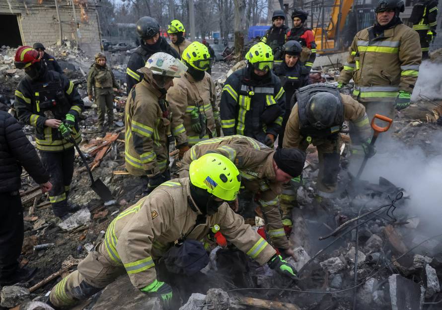 Russian missile strike in Kharkiv