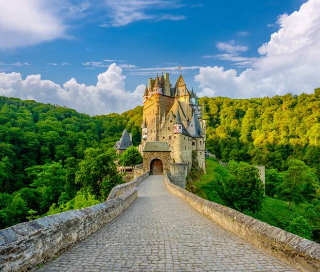 Burg Eltz castle in Rhineland-Palatinate, Germany. 