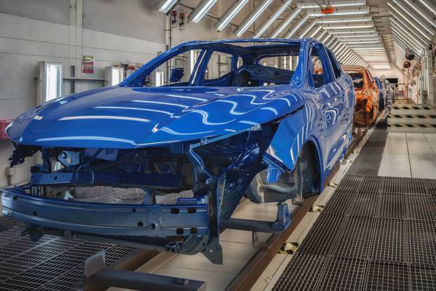 Production line of automobile plant, painting shop