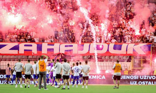 Split: Utakmica trećeg kola Prve HNL između HNK Hajduk i NK Slaven Belupo