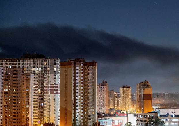 Russian missile strike in Kyiv