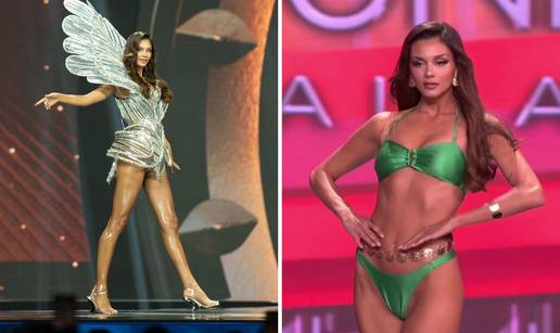 FOTO Svi su gledali u nauljene noge naše misice. Kasnije izašla u zelenoj tanga kombinaciji!