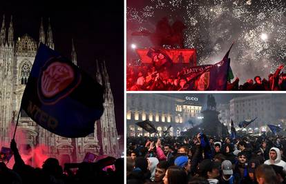 VIDEO Luda fešta u Milanu: Navijači Intera ispunili središte grada i slavili novu titulu...