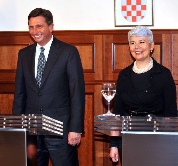 Zagreb: Sastanak premijerke Jadranke Kosor i njenog kolege Boruta Pahora
