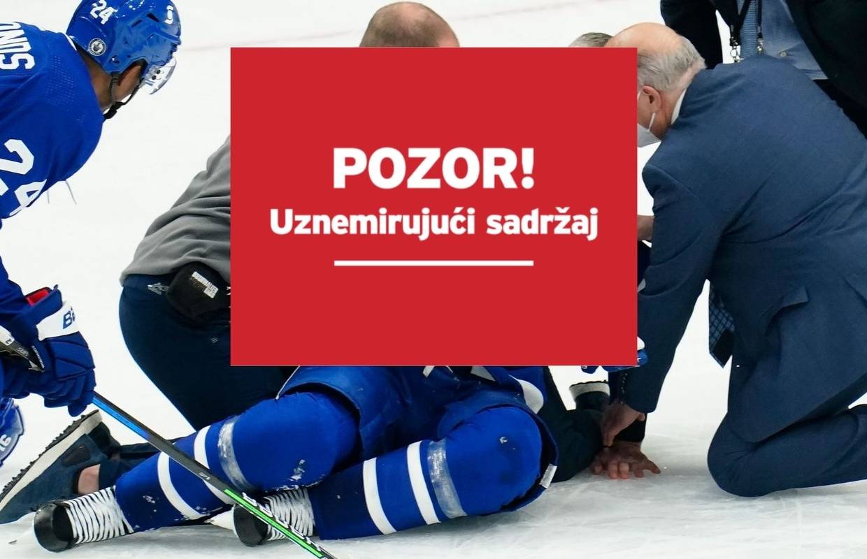 Stravična ozljeda NHL zvijezde: Protivnik ga udario koljenom u glavu, ostao nepomično ležati