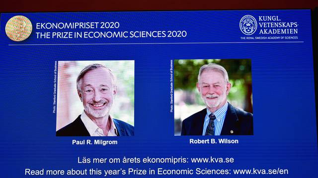 Milgrom i Wilson dobitnici su Nobelove nagrade za ekonomiju
